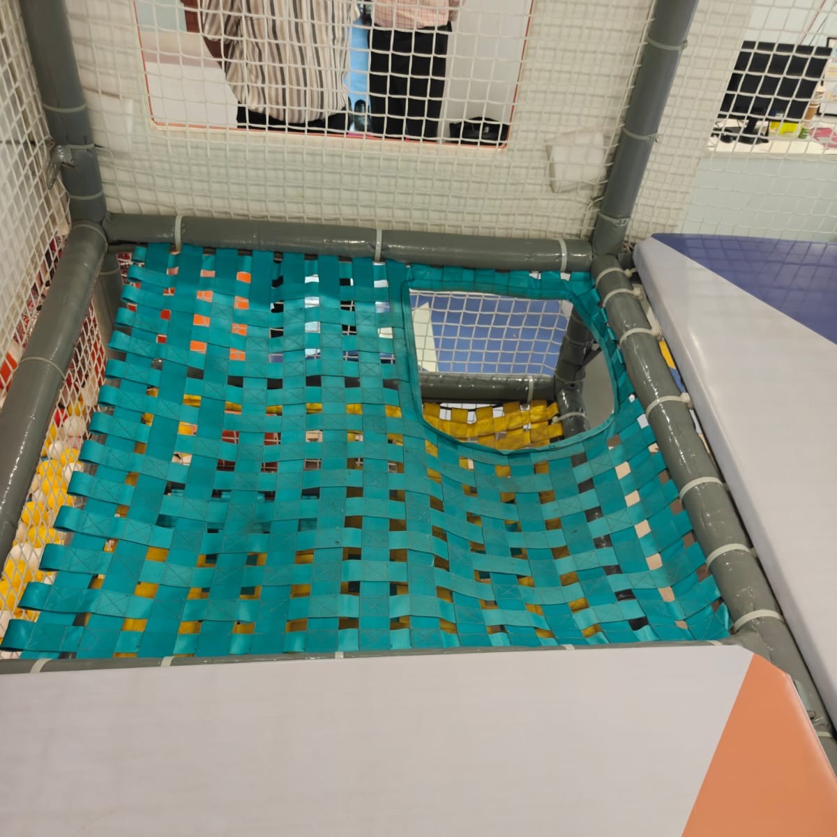 inside sofplay area topsy turvy